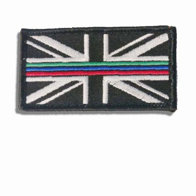 "Thin Green, Blue & Red Line" Velcro Patch