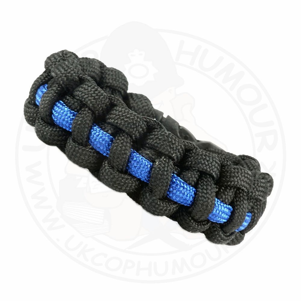 Rothco Blue Line Paracord Bracelet Show your support for our police and law  enforcement with Rothcos Deluxe Thin Blue Line Paracord Bracelet The  ultimate paracord survival bracelet features 7strand polyester paracord  and