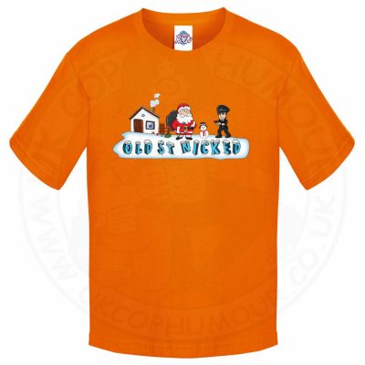 Kids OLD ST NICKED T-Shirt - Orange, 12-13 Years