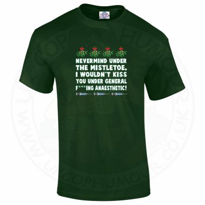 Mens MISTLETOE ANAESTHETIC T-Shirt - Forest Green, 2XL
